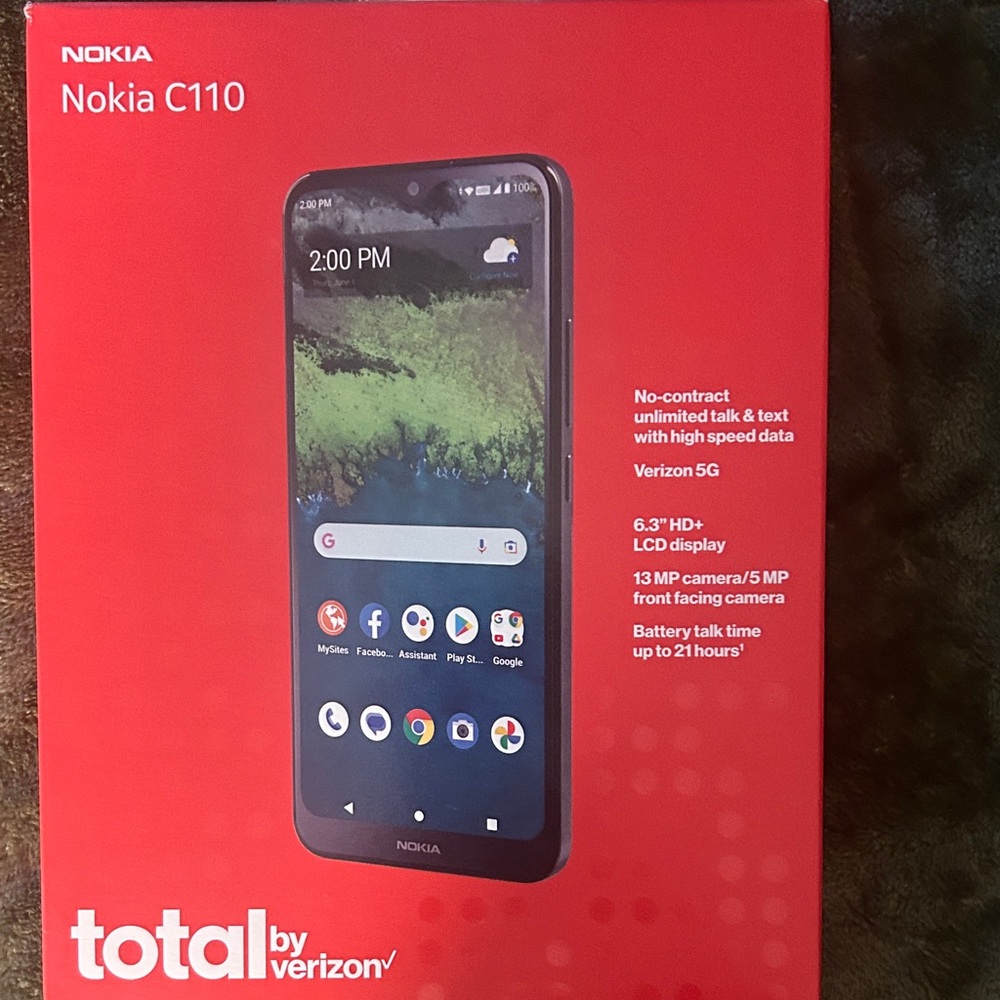 Nokia C110 Smartphone - Red and Black